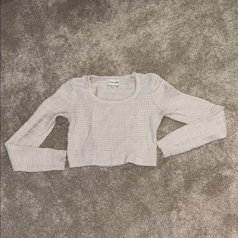 Freshman Light Cream Crop Top